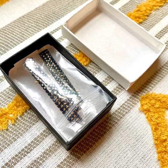 Blue Rhinestone Crystal Hair Clips - Picture 8 of 8